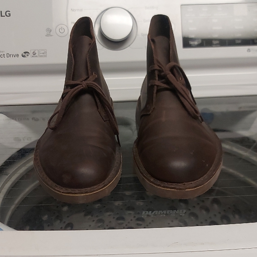 Clarks Dark Brown Beeswax Bushacre 2 Chukka Boots